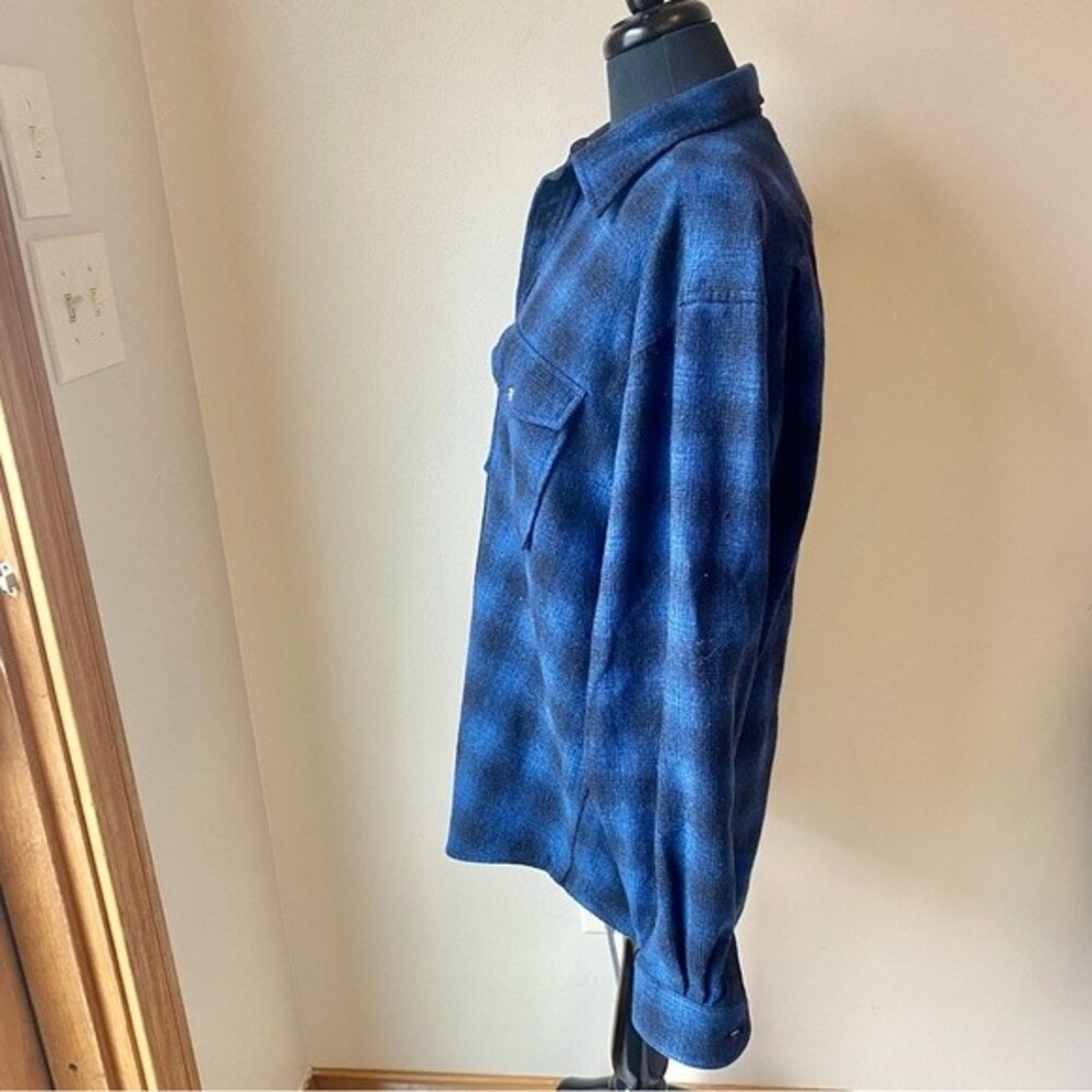 Pendleton Plaid Shirt Wool Shacket Button Down Bl… - image 6